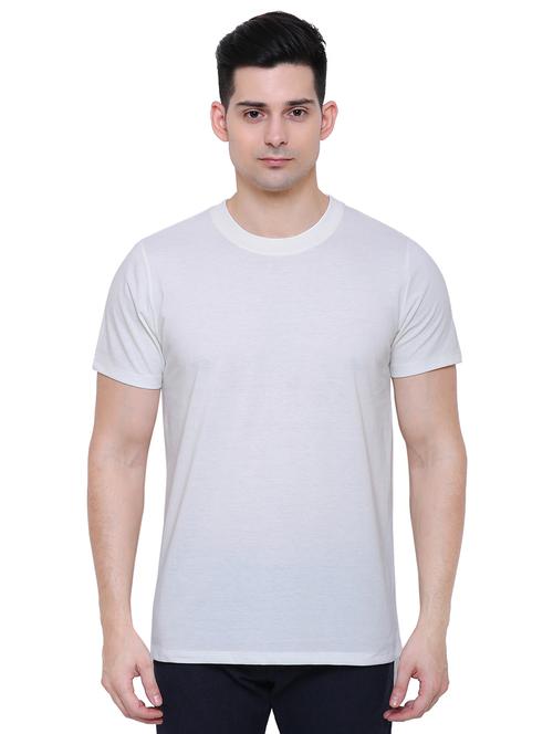 white solid t-shirt - 16333215 - Standard Image - 1