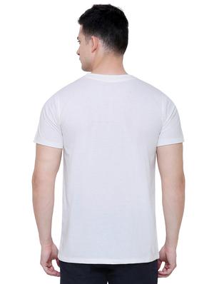white chest print t-shirt - 16333228 - Standard Image - 3