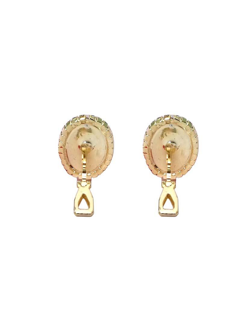 white metal studs earring - 16333370 - Zoom Image - 2