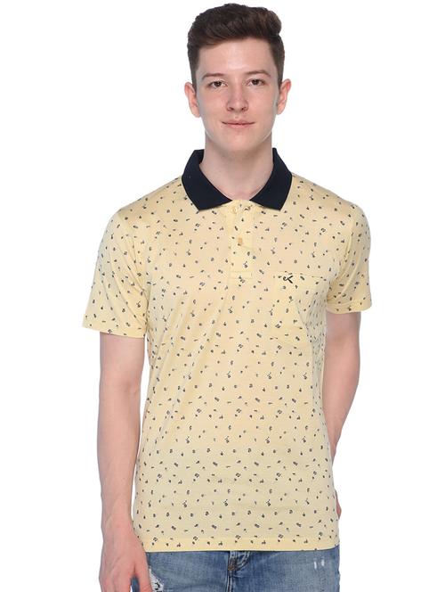 yellow all over print tshirt - 16333767 - Standard Image - 1
