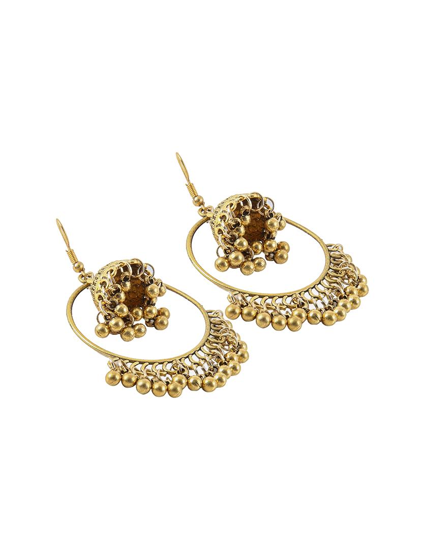 gold zinc drop earring - 16334004 - Zoom Image - 3