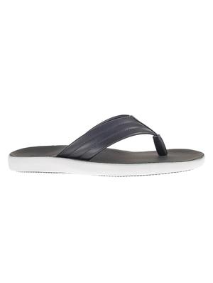navy leatherette toe separator slippers - 16334056 - Standard Image - 2
