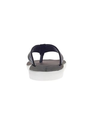 navy leatherette toe separator slippers - 16334056 - Standard Image - 3