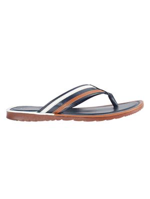 blue leatherette toe separator slippers - 16334061 - Standard Image - 2