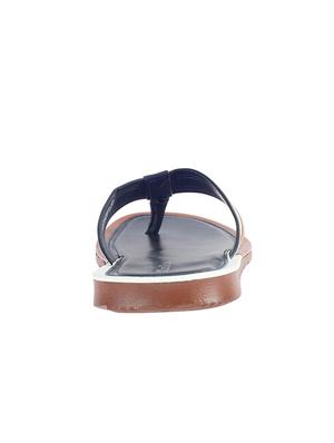 blue leatherette toe separator slippers - 16334061 - Standard Image - 3