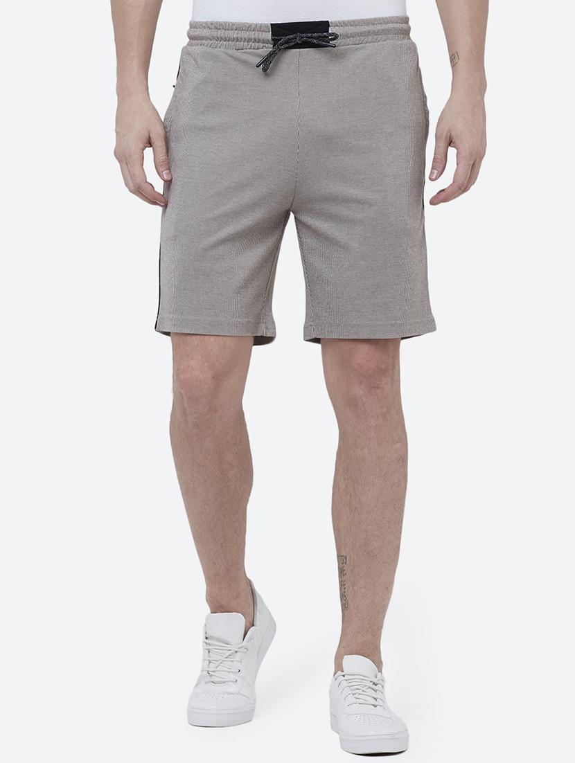 grey striped shorts - 16334704 - Zoom Image - 1