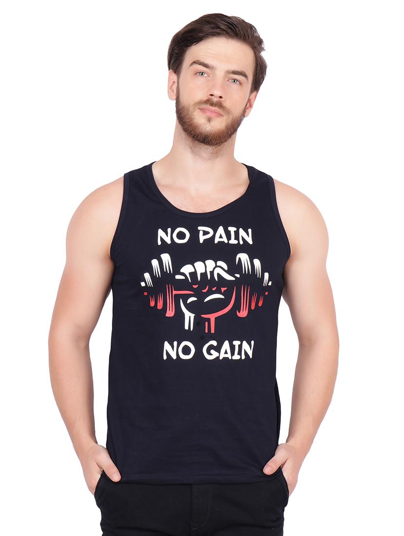 black chest print t-shirt - 16334807 - Zoom Image - 1