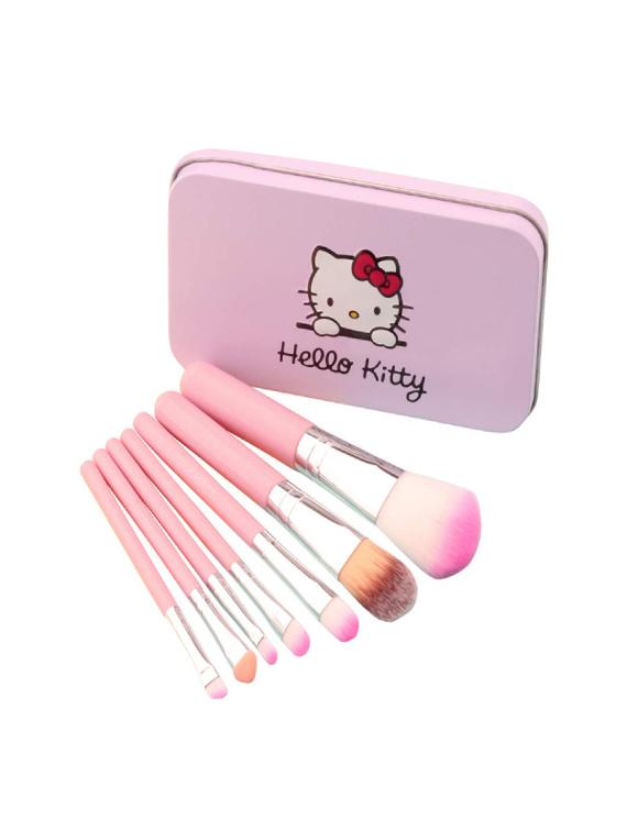 hello kitty (set of 7) makeup brushes(pink) - 16335715 - Zoom Image - 2
