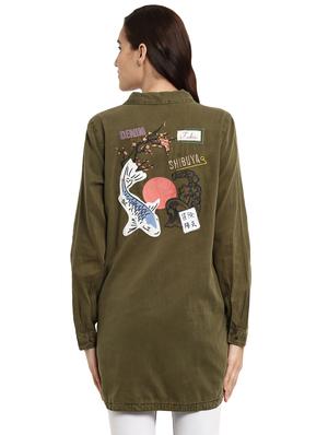 quirky embroidered long sleeved shirt - 16336449 - Standard Image - 3