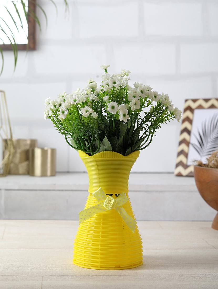 foliyaj artificial tall white flower bunch with vase - 16337710 - Zoom Image - 1