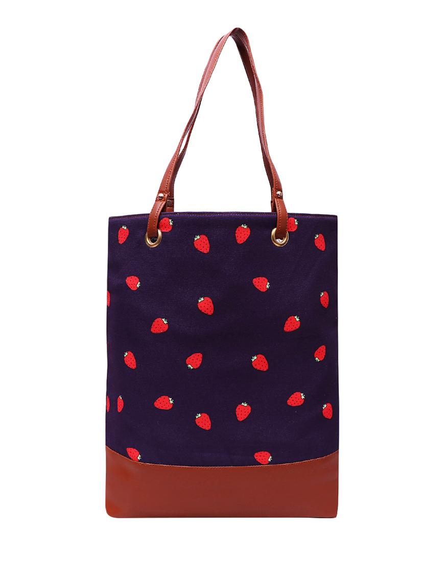 purple canvas regular tote - 16338204 - Zoom Image - 1
