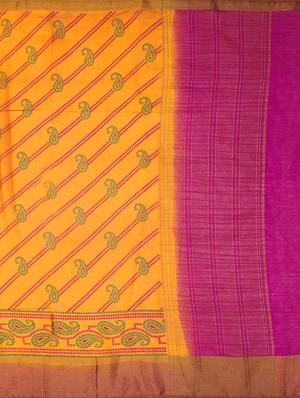 paisley banarasi saree with blouse - 16338460 - Standard Image - 4