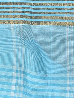 striped tant saree - 16339133 - Standard Image - 3