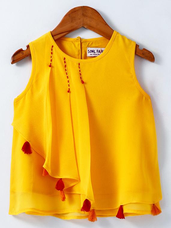 tassel detailed layered top - 16340479 - Zoom Image - 1