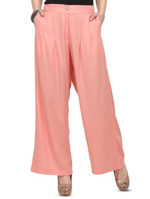 pocket detail pleated palazzo - 16341440 - Standard Image - 1