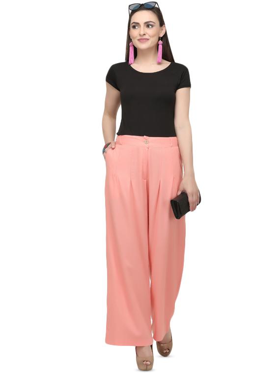 pocket detail pleated palazzo - 16341440 - Zoom Image - 4