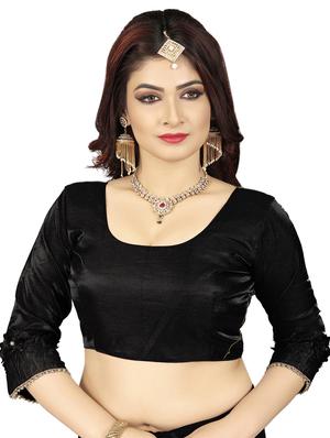pearl embellished saree with blouse - 16341605 - Standard Image - 3