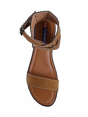 brown closed back sandals - 16341930 - Standard Image - 4