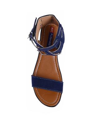 blue back strap sandals - 16341932 - Standard Image - 4