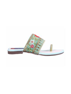 green one toe sandals - 16341949 - Standard Image - 2