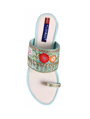 green one toe sandals - 16341949 - Standard Image - 4
