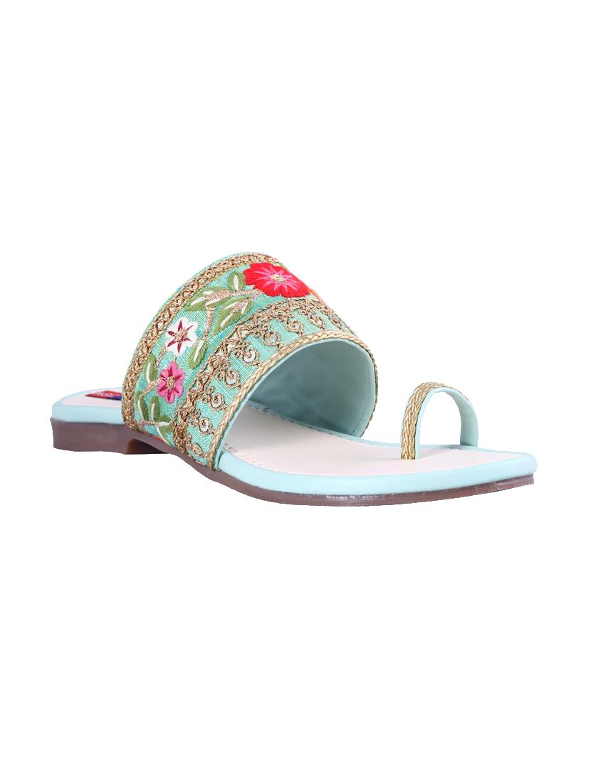 green one toe sandals - 16341949 - Zoom Image - 1