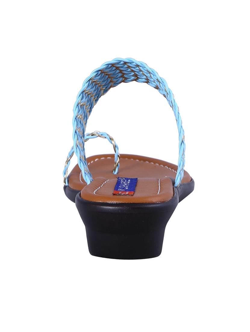 turquoise one toe wedges - 16341965 - Zoom Image - 3
