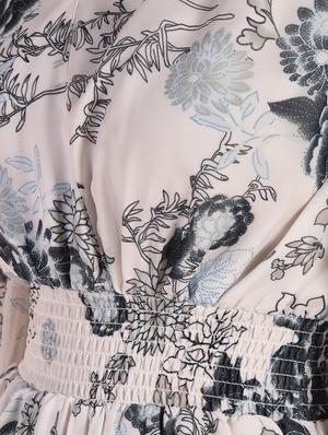 smocked detail floral top - 16342207 - Standard Image - 6