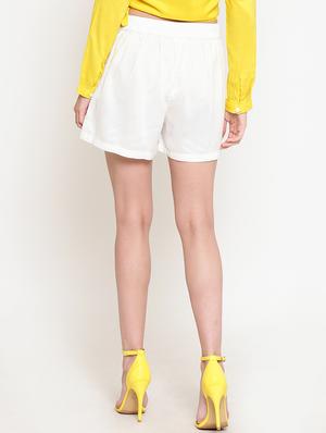 high rise pleated shorts - 16342733 - Standard Image - 3