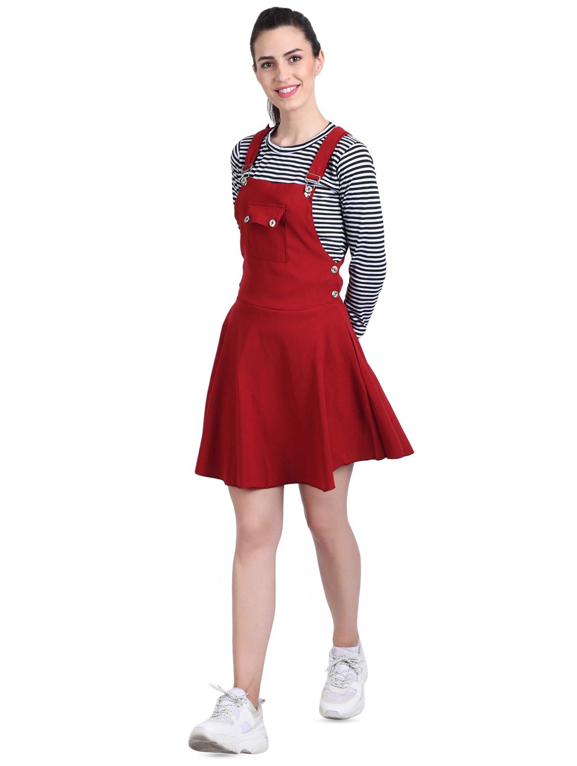 pocket patch dungaree with striped top - 16342924 - Zoom Image - 2