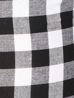 high rise checkered trouser - 16343482 - Standard Image - 4