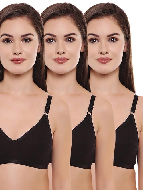 set of 3 flower patch bra - 16344858 - Standard Image - 1