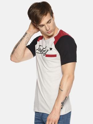multi colored cut & sew typographic chest printed pocket t-shirt - 16345404 - Standard Image - 2