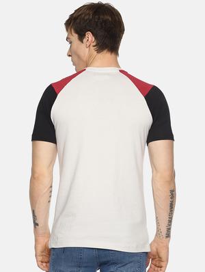 multi colored cut & sew typographic chest printed pocket t-shirt - 16345404 - Standard Image - 3