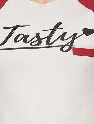multi colored cut & sew typographic chest printed pocket t-shirt - 16345404 - Standard Image - 5