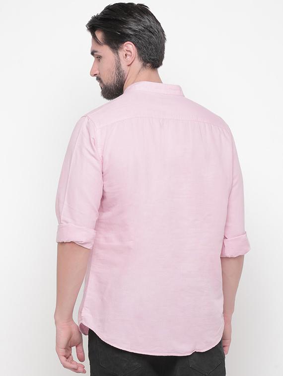 pink solid short kurta - 16345582 - Zoom Image - 3