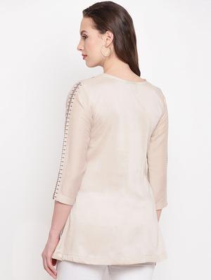 embroidered layered kurti - 16345588 - Standard Image - 3