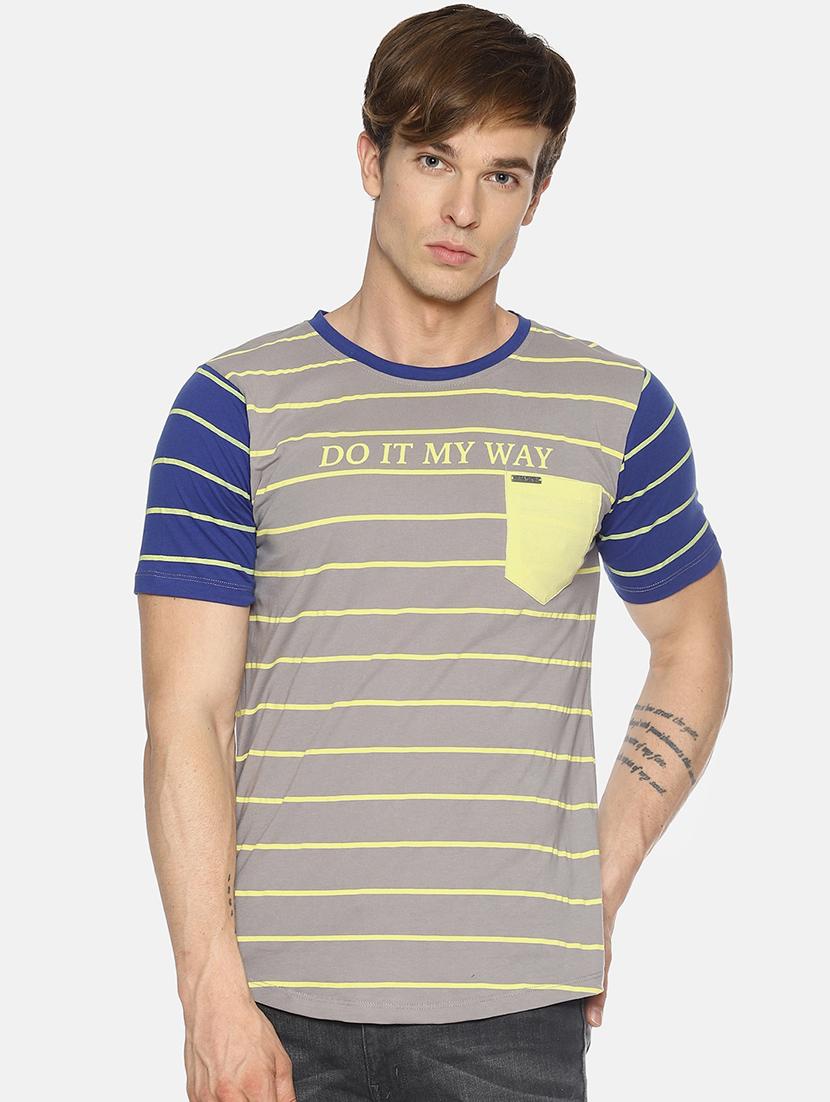 grey striped t-shirt - 16345785 - Zoom Image - 1