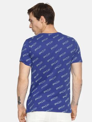 blue all over print t-shirt - 16345798 - Standard Image - 3