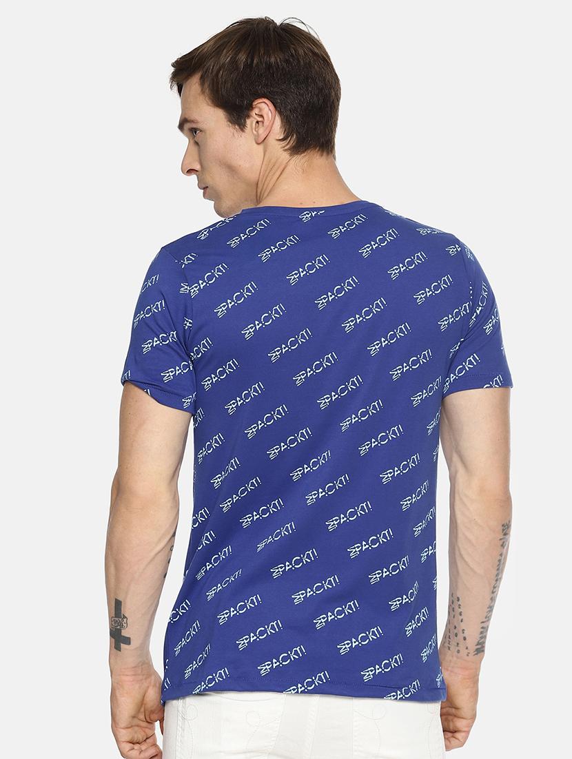 blue all over print t-shirt - 16345798 - Zoom Image - 3
