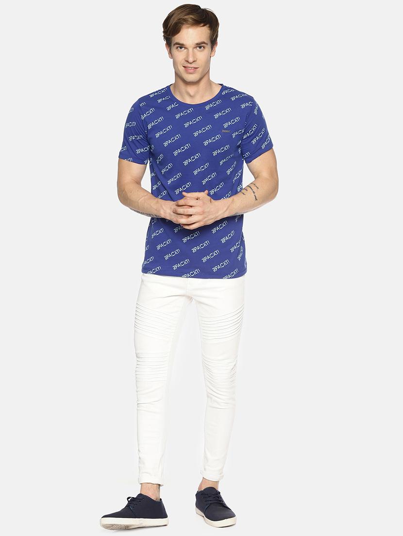 blue all over print t-shirt - 16345798 - Zoom Image - 4