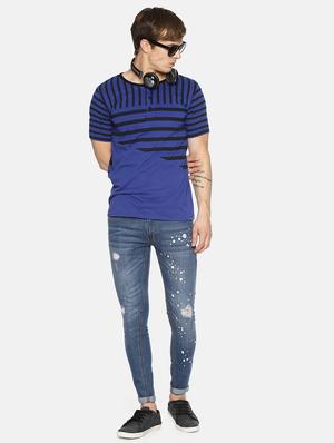 blue striped t-shirt - 16345801 - Standard Image - 4