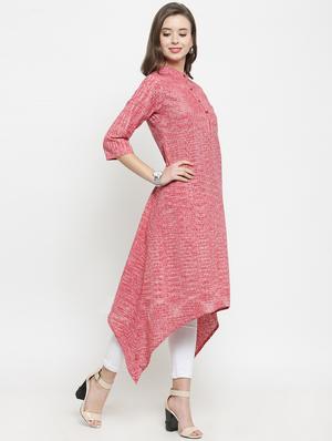 solid asymmetric kurta - 16345829 - Standard Image - 2