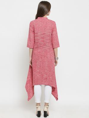 solid asymmetric kurta - 16345829 - Standard Image - 3