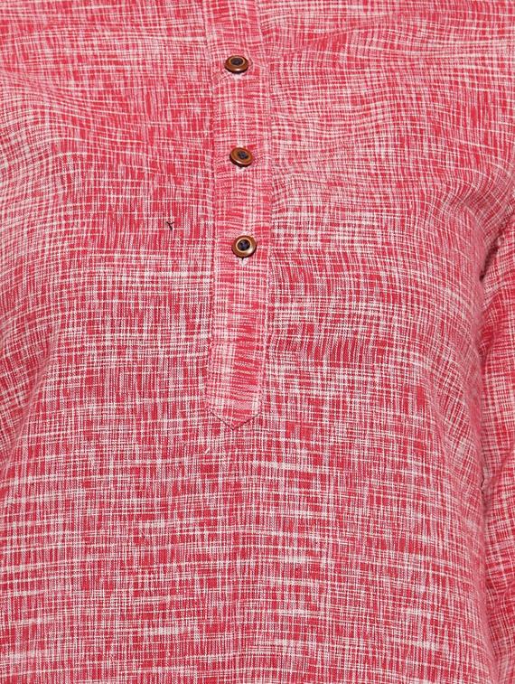 solid asymmetric kurta - 16345829 - Zoom Image - 4