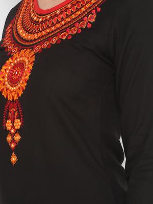 embroidered straight kurta - 16346804 - Standard Image - 5