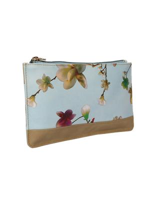 white leatherette (pu) regular clutch - 16347290 - Standard Image - 4
