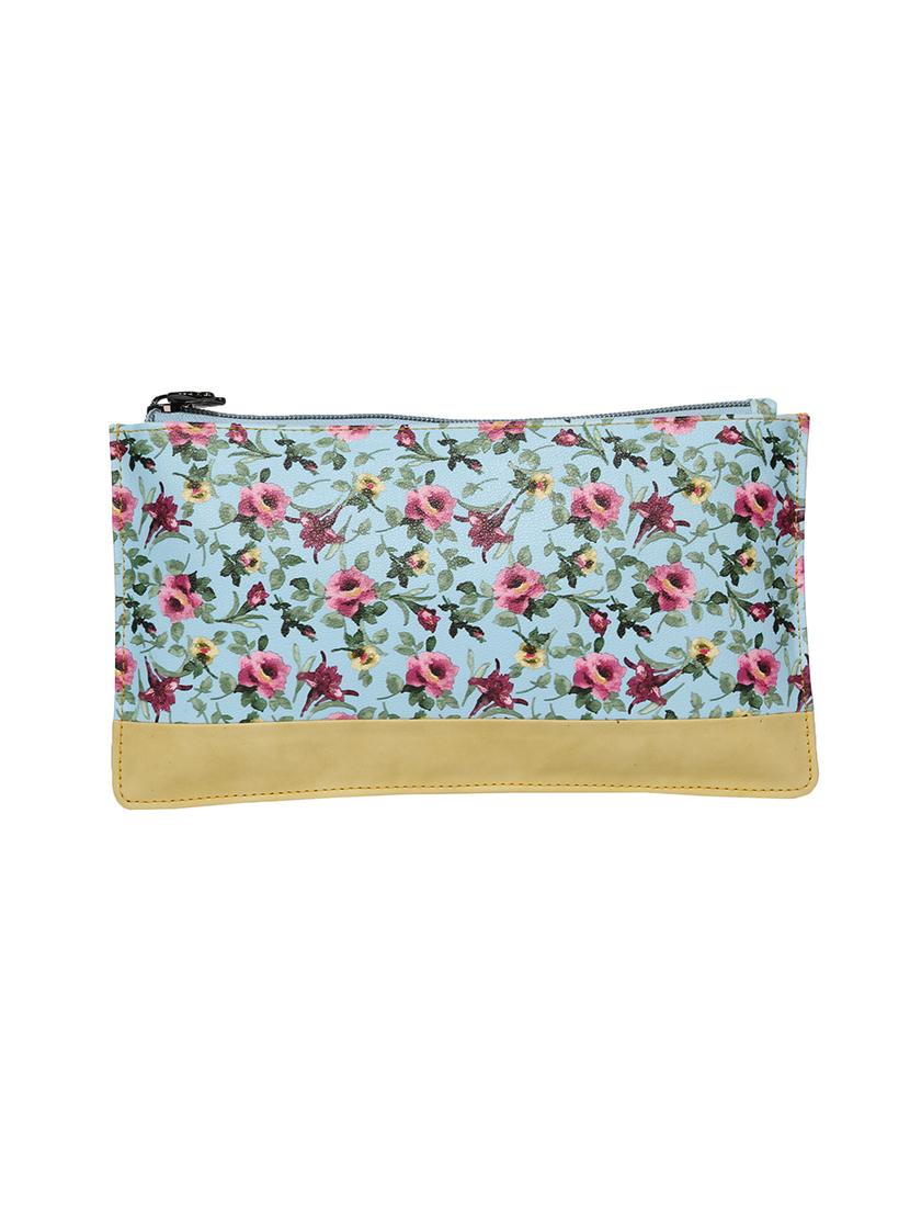 blue leatherette (pu) regular clutch - 16347292 - Zoom Image - 1