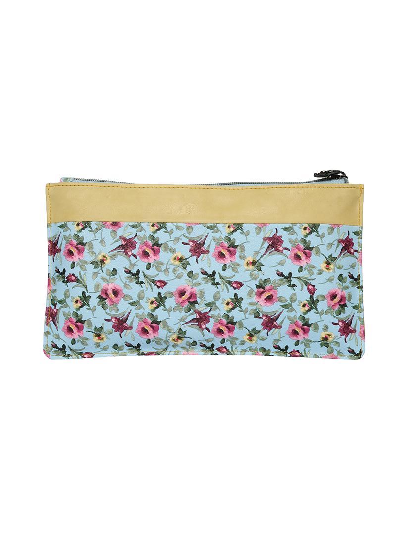 blue leatherette (pu) regular clutch - 16347292 - Zoom Image - 2