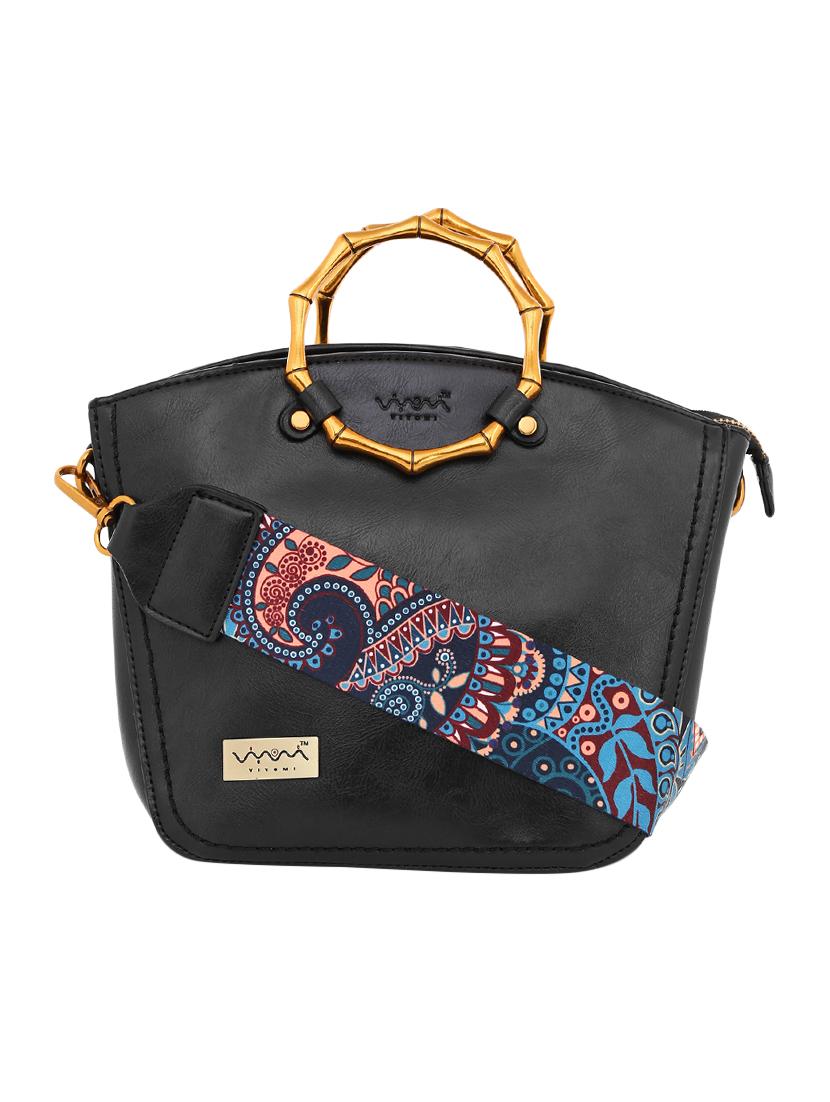 black leatherette (pu) regular sling bag - 16347320 - Zoom Image - 1
